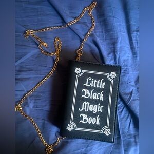 Little BLACK MAGIC book clutch CROSSBODY PURSE